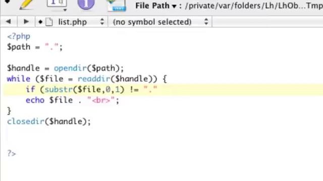 PHP Read a Directory and Write a File смотреть онлайн