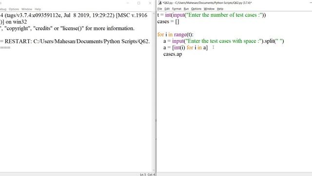 Ques 64 | Rectangle | Python | #CBCDailyChallenge смотреть онлайн