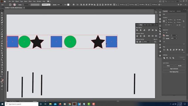 Adobe Illustrator Tutorial: How To Align To A Key Object смотреть онлайн