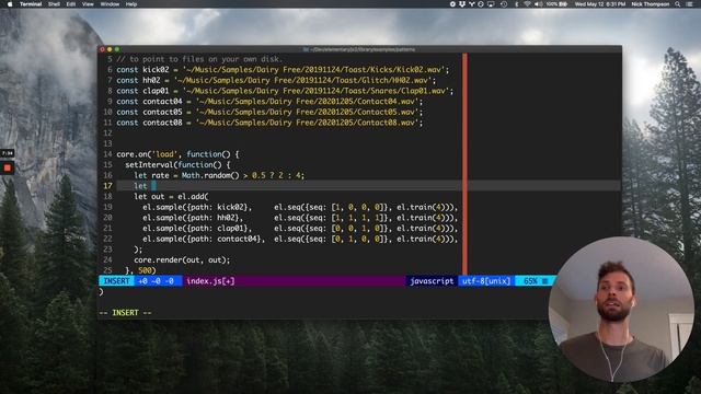 Elementary Audio Tutorial 03 - Patterns & Timing (with Nick Thompson) смотреть онлайн