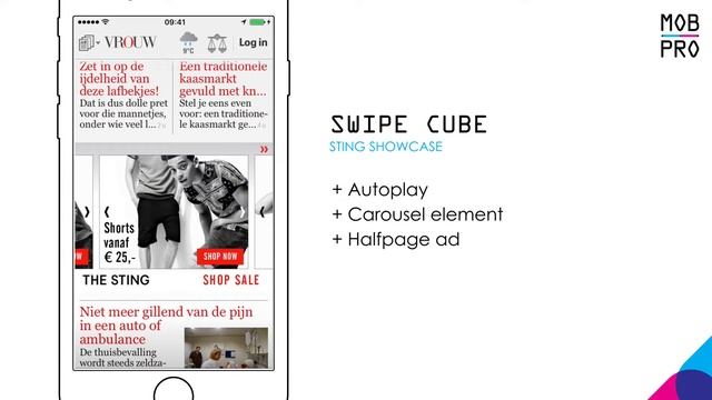 MobPro - Mobile Advertising- Swipe Cube Sting смотреть онлайн