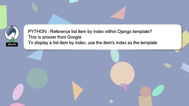 PYTHON : Reference list item by index within Django template? смотреть онлайн