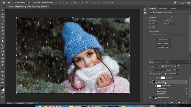 How To Create Snow In Photoshop (3 Min) | Snow Effect смотреть онлайн