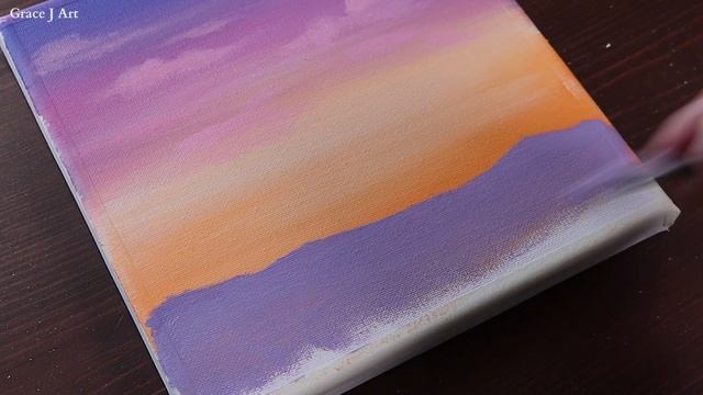 Peaceful purple sky and a tree/Easy acrylic painting for beginners/Simple PaintingTutorial/ASMR смотреть онлайн