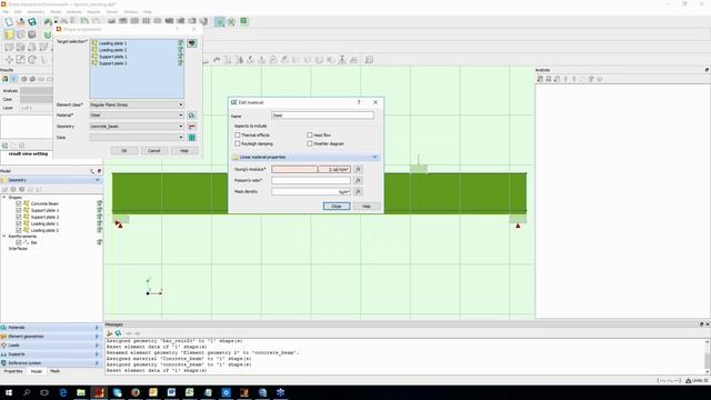 Analysis of 4-point reinforced concrete beam with DIANA смотреть онлайн