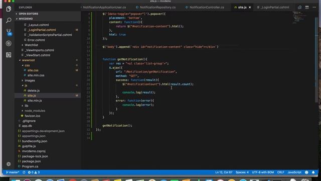 Adding notification feature in asp net core mvc application part 5 смотреть онлайн
