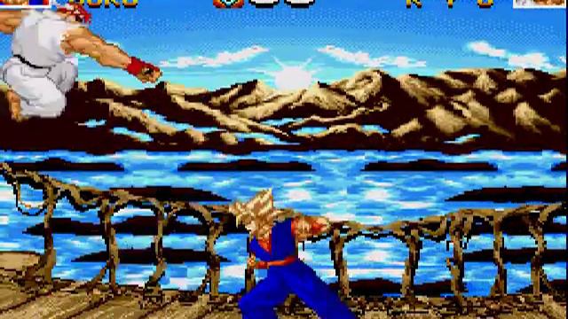 Goku VS Ryu (Sega Genesis Bootleg)