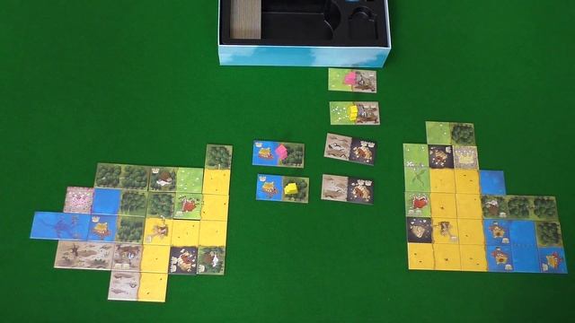 Играем в дуэльный режим настольной игры "Лоскутное королевство" именуемый "Большая дуэль" смотреть онлайн