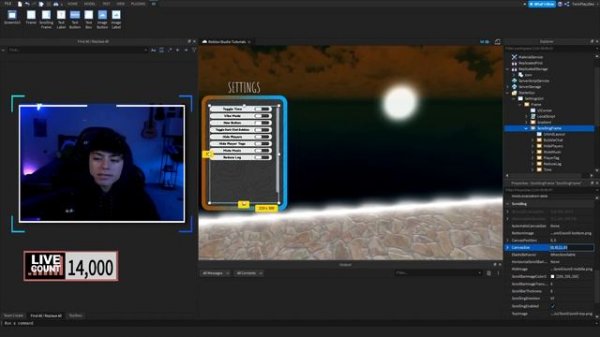 How To Make A SETTINGS GUI W/TOGGLE BUTTONS In ROBLOX Studio | Vibe Game Series (PT.53)