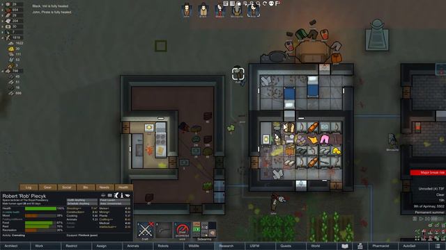 Rimworld Royalty Let's Play! - Episode 15 - Extreme Infection, Work Work Work! смотреть онлайн