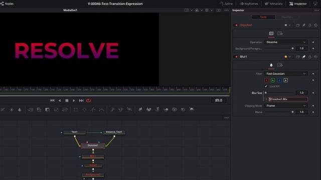EASY Text Morph ANIMATION with Expressions / Davinci Resolve Tutorial / Fusion смотреть онлайн