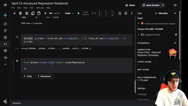Kaggle Competitions Beginner Walkthrough: Train a Machine Learning Model and Submit its Predictions смотреть онлайн