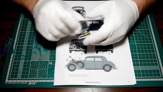Модель Mercedes Benz Typ 320 W142 от компании ICM, масштаб 1/35(#1 Часть, обзор) смотреть онлайн