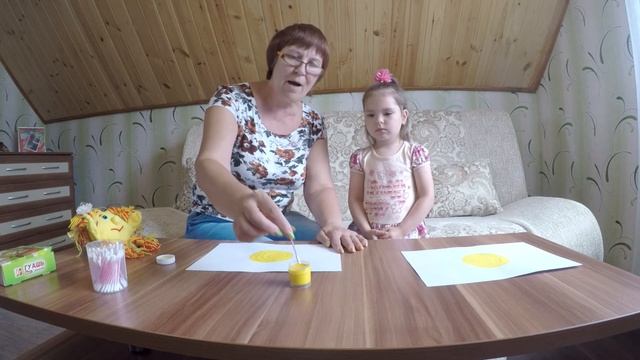 Художественное творчество Рисование "Лучики для солнышка" смотреть онлайн