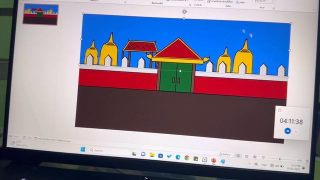 การทำอนิเมชั่นจากโปรแกรม powerpoint และ Paint смотреть онлайн