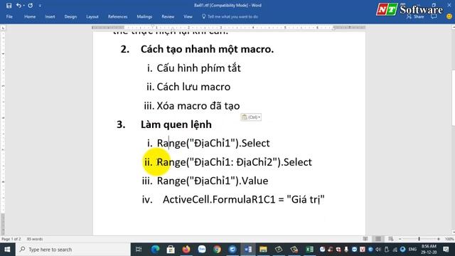 Bài 01: Cách tạo Macro Excel Và làm quen ngôn ngữ VBA Excel смотреть онлайн