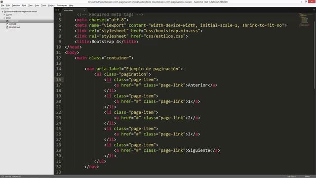 Curso de Bootstrap 4: Paginación. Bootstrap 4 Course: Pagination. Bootstrap 4 Cours: Pagination. смотреть онлайн