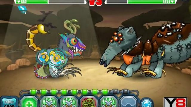 Mutant Fighting Cup 2 - Босс Гигантский термит мутант \ игра мутант файтинг 2 - Флеш игра смотреть онлайн