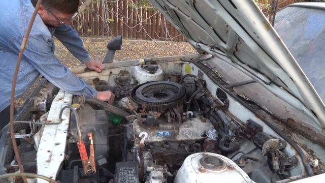 Toyota 1983г после 10 лет простоя. Завелась?!