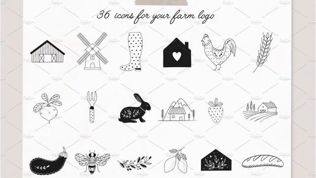 Logo Sets: Farm love - premade logos set смотреть онлайн