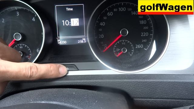 How to set time on VW Golf 7 clock set on instrument cluster смотреть онлайн