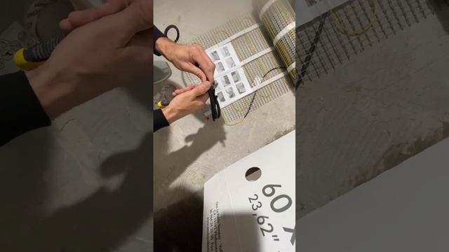 Укладка тёплого пола , нагревательный мат . смотреть онлайн
