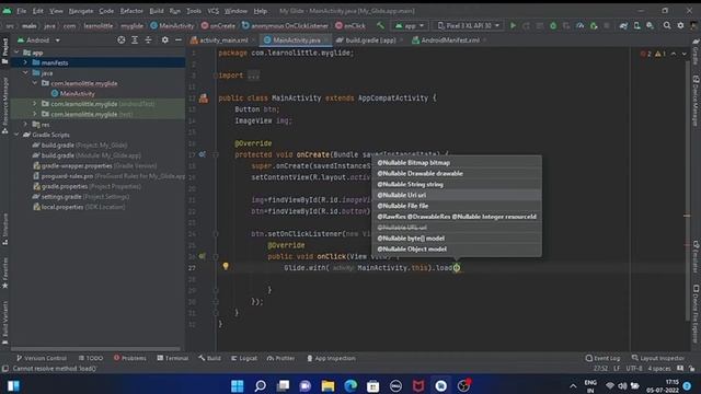 Glide Library Android Studio Tutorial | Load Image From URL Into Android App Using Glide Library смотреть онлайн