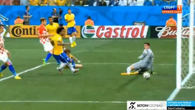 ЧМ 2014 Бразилия Марсело авто гол смотреть онлайн