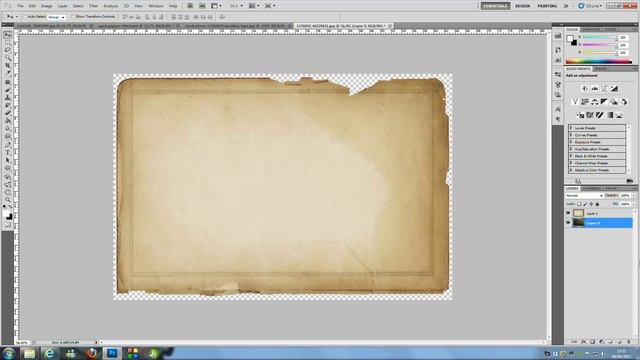 Photoshop CS5 Aged Paper Effect Tutorial смотреть онлайн