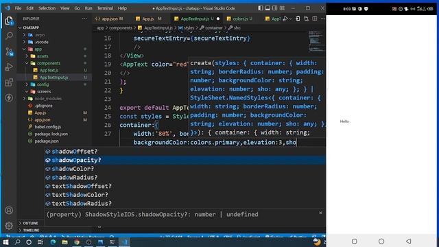 react native chatapp textInput and button смотреть онлайн