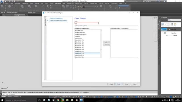 AUTOCAD MAP 3D 1 4 CRIANDO CATEGORIA DE COORDENADAS смотреть онлайн