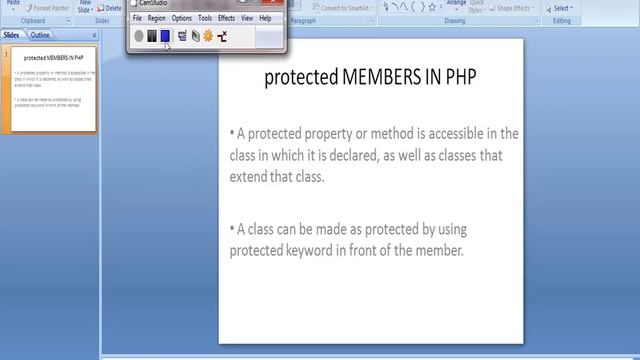 protected MEMBERS IN PHP смотреть онлайн