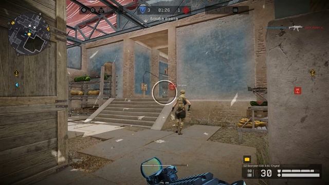 Warface - геймплей CZ Scorpion Evo3 A1 «Стужа» смотреть онлайн