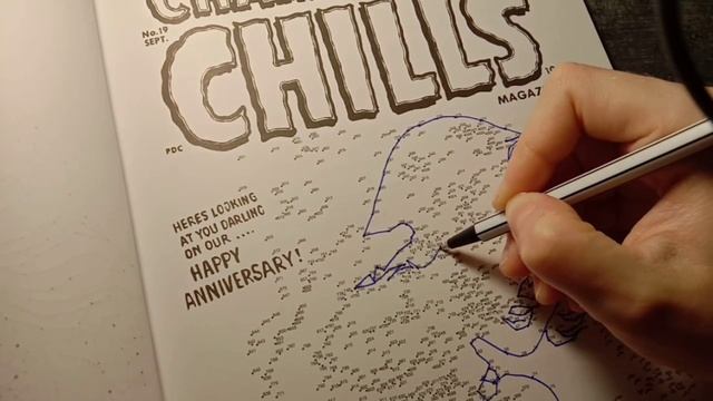 ASMR Dot painting HORROR-comics, draw by dots/point, whisper /рисую по точкам,шёпот,Horror - комикс смотреть онлайн