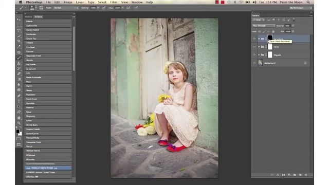 Film Like Color Process Using Luminosity Photoshop Actions from Paint the Moon смотреть онлайн