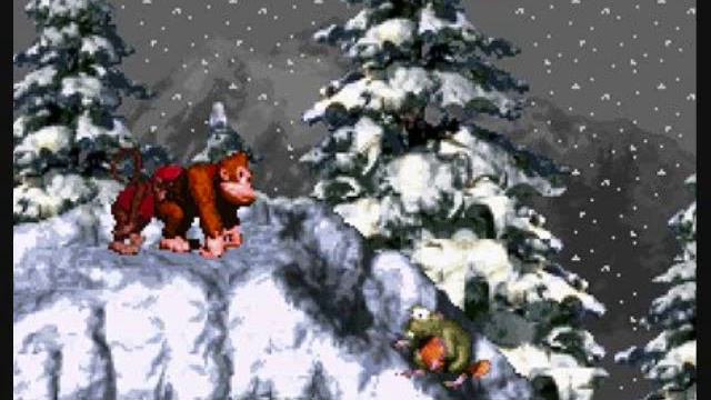 Holiday Music #4- Donkey Kong Country- Snow Mountain смотреть онлайн