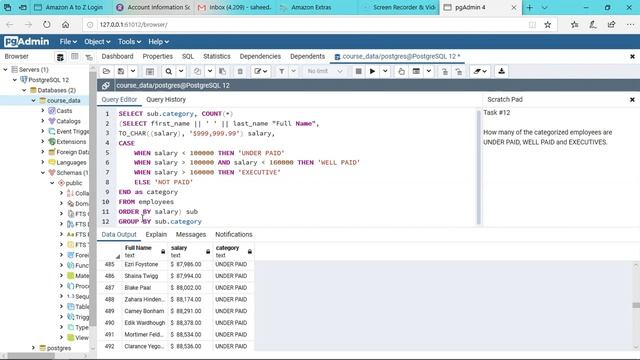 Master SQL for Data Science - PostgreSQL - task #12 смотреть онлайн