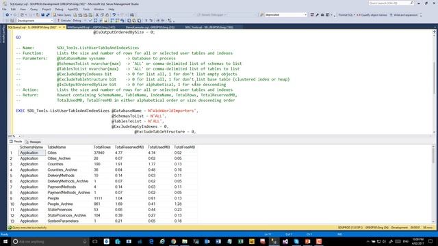 SDU Tools 18 List Table and Index Sizes in a SQL Server Database смотреть онлайн