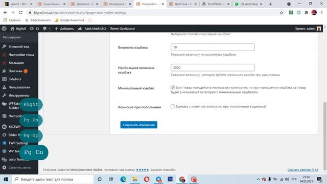Кешбек для сайта WordPress + Woocomerce смотреть онлайн
