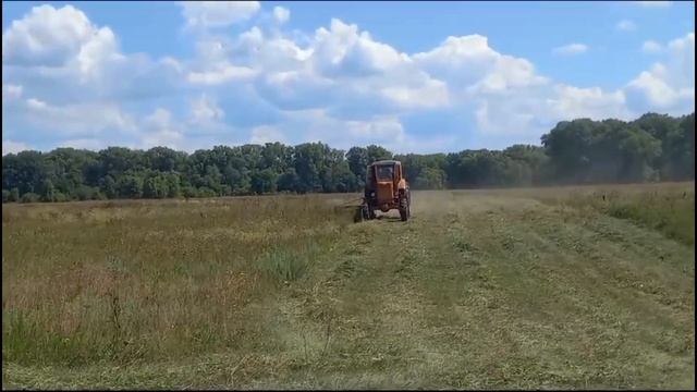 Сенокос 2023. Т 40 + косилка Меткарсан165. Испытания роторной косилки. смотреть онлайн