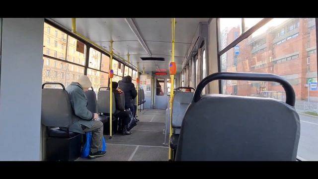 Поездка на трамвае "71-147К (ЛВС-97К)" № 8108 по маршруту 36. 27 августа 2023года. смотреть онлайн