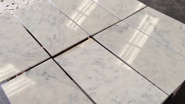 Bianco Carrara C Polished Bevelled Marble Tiles 12x24 смотреть онлайн