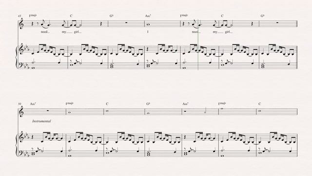 Bari Sax - I Need My Girl - The National - Sheet Music, Chords, & Vocals смотреть онлайн