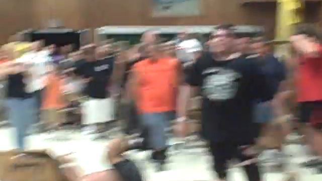 Jason Gotti chokeslams Vargas through a table смотреть онлайн