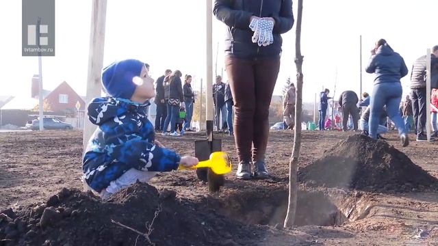 Наталия Макаревич и жители Тамбова посадили дубовую аллею возле детского сада "Машенька" смотреть онлайн