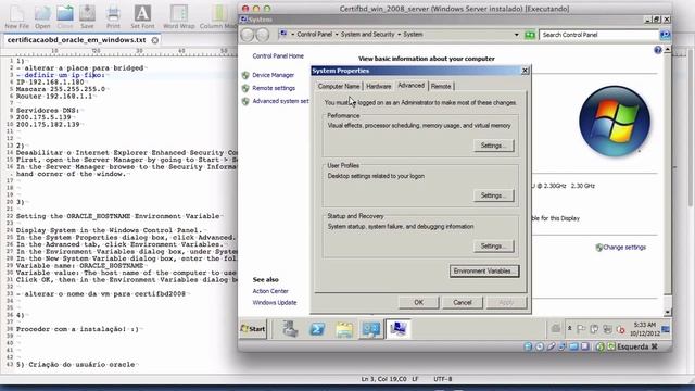Certificação BD: Instalação Oracle 11gR2 em Windows Server 2008 R2 com Service Pack 1 - parte 2 смотреть онлайн