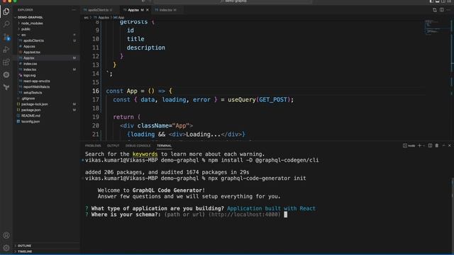 GraphQL React Application With Apollo and GraphQL CodeGen [Latest] смотреть онлайн