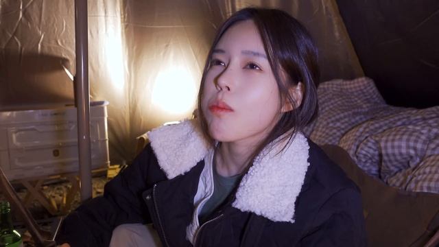 혼자 우중캠핑 갔다가 바람한테 혼나고 온 날 | 화목난로에 스테이크 굽기 | TP텐트 첫 개시 | 애견동반 | 비오는 날은 라면에 소주한잔 |