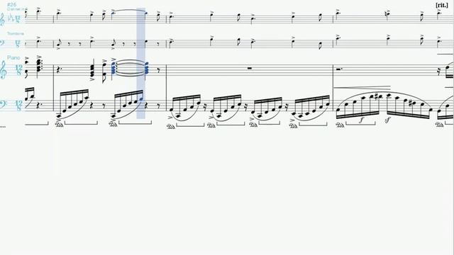 Grieg Piano Sonata (ii) arr. for Clarinet Trombone & Piano by Toby Miller смотреть онлайн