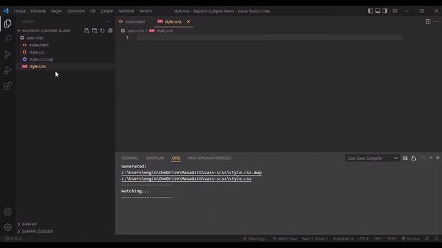 Sass - Scss Dersleri 2 - Live Sass Compiler - Sass Nasıl Çalıştırılır? смотреть онлайн